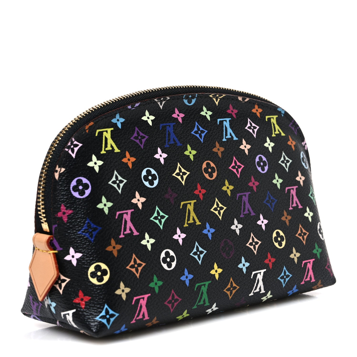 Louis Vuitton Monogram Multicolor Cosmetic Pouch Black Grenade 3 of 6