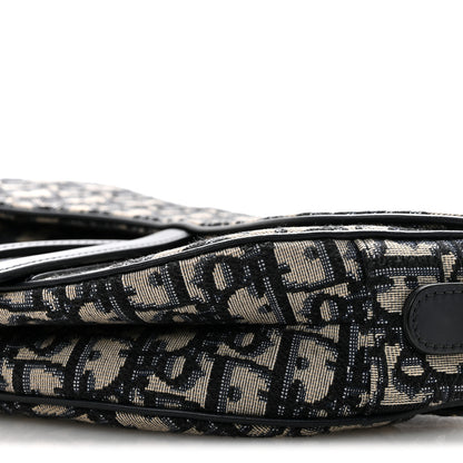 Christian Dior Oblique Saddle Bag Blue 10 of 14