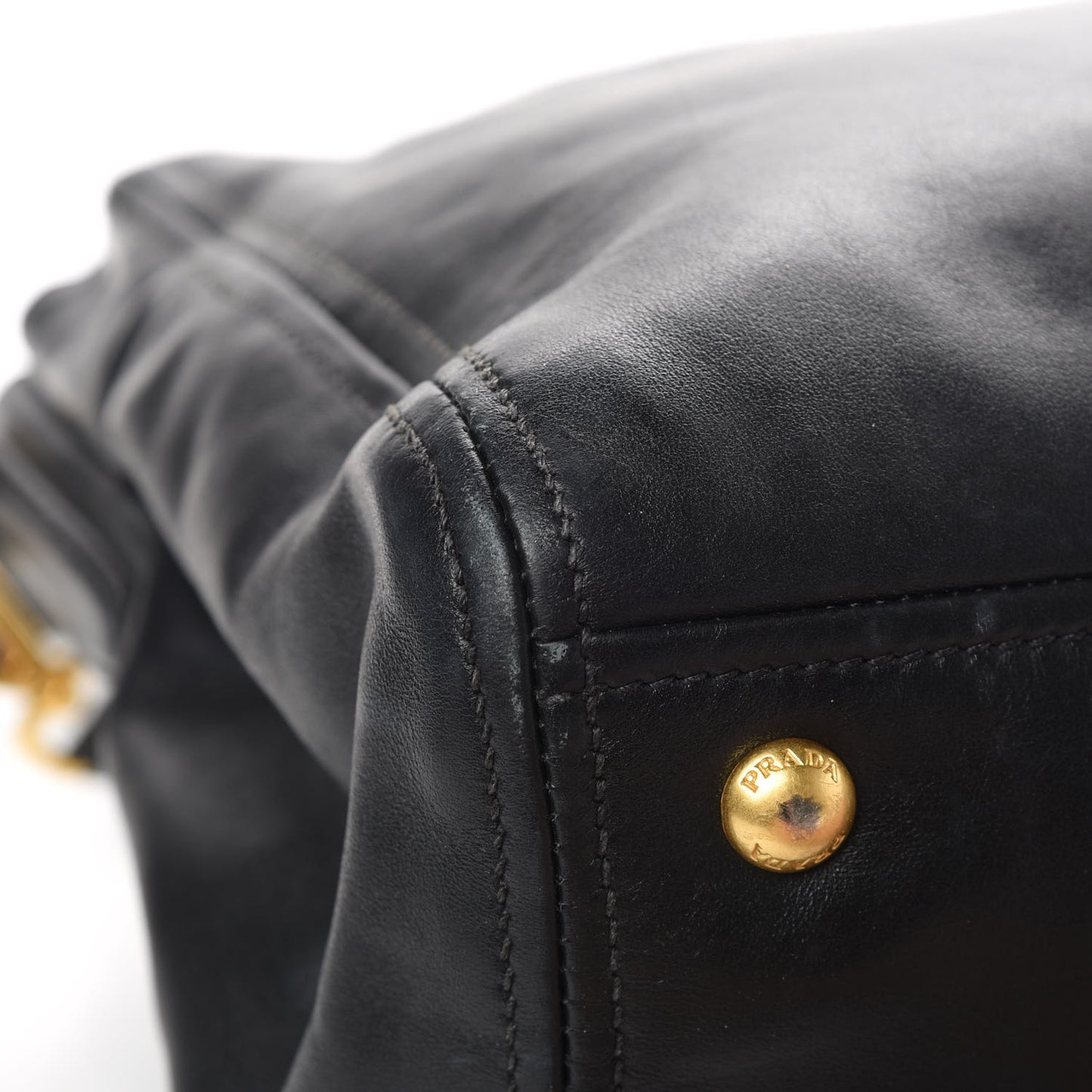 Soft Calfskin Double Zip Shoulder Bag Black