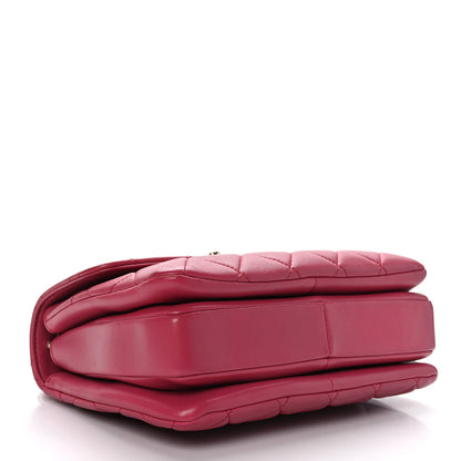 Chanel Lambskin Quilted Small Trendy CC Flap Dual Handle Bag Dark Pink 4 of 9