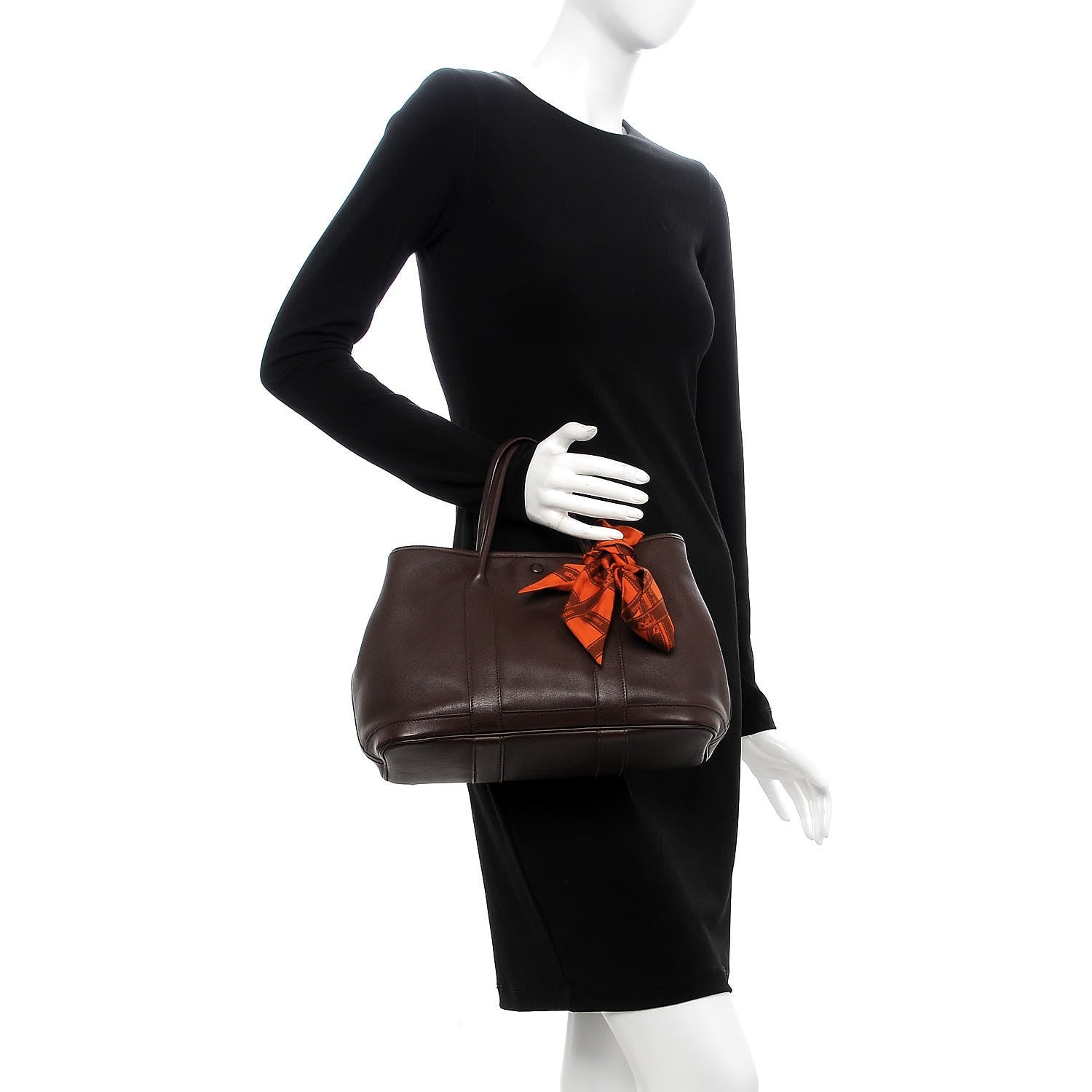 Hermes Swift Bolduc Twilly Garden Party TPM Chocolate 2 of 9