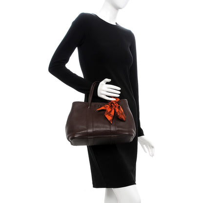 Hermes Swift Bolduc Twilly Garden Party TPM Chocolate 2 of 9