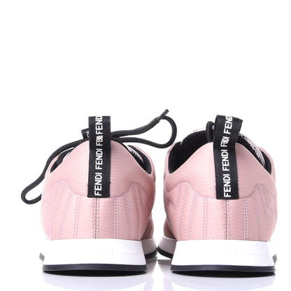Fendi Nylon FFreedom Sneakers 38 White Rosa 6 of 11