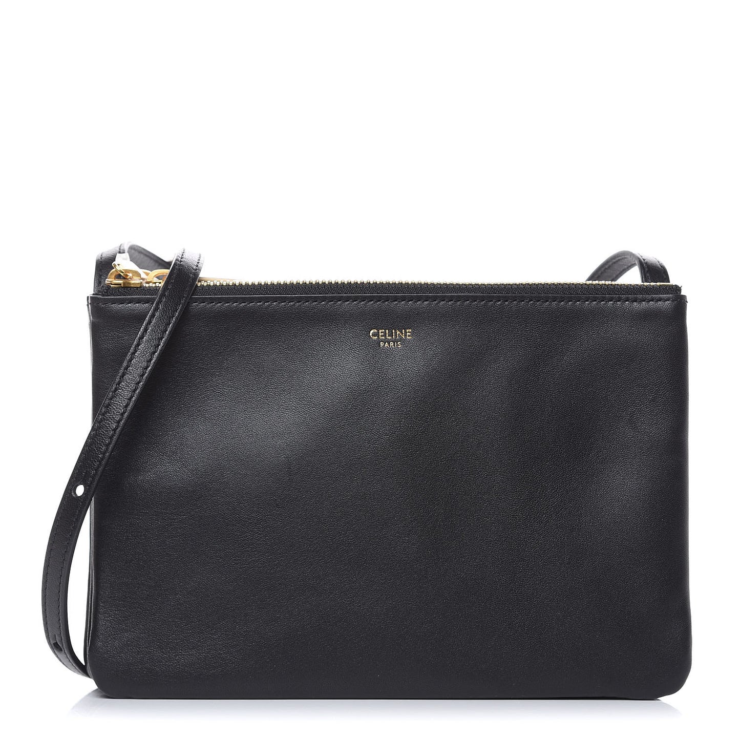 Lambskin Small Trio Crossbody Bag Black
