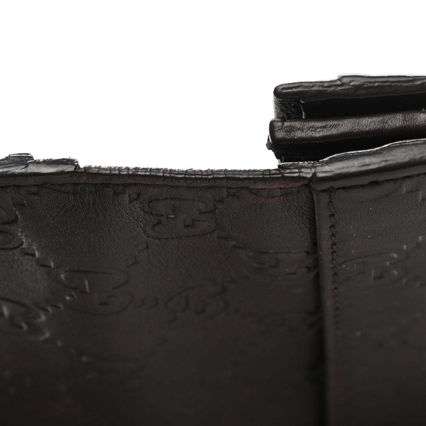 Guccissima Avel Continental Flap Wallet Brown
