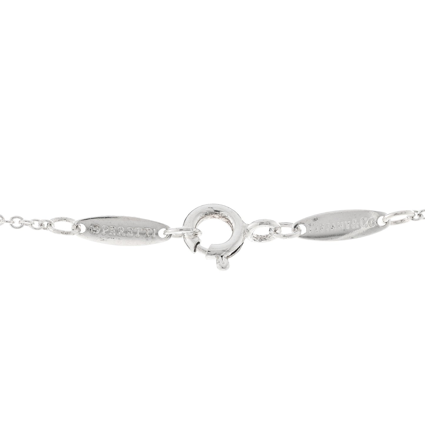 Sterling Silver Elsa Peretti Two Carat Faceted Pendant Necklace
