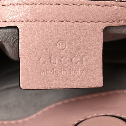 Gucci Calfskin Matelasse Medium GG Marmont Open Top Shoulder Bag Perfect Pink 6 of 10