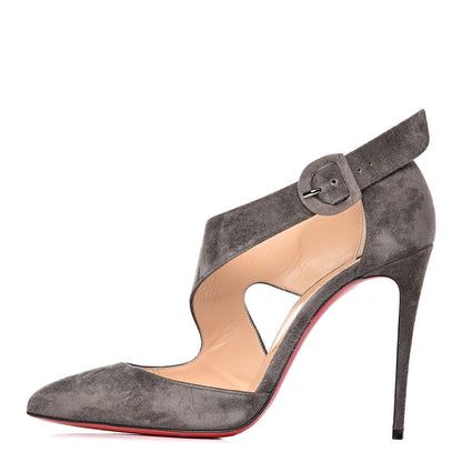 Christian Louboutin Veau Velours Sharpeta 100 Pumps 38.5 Roche 1 of 13