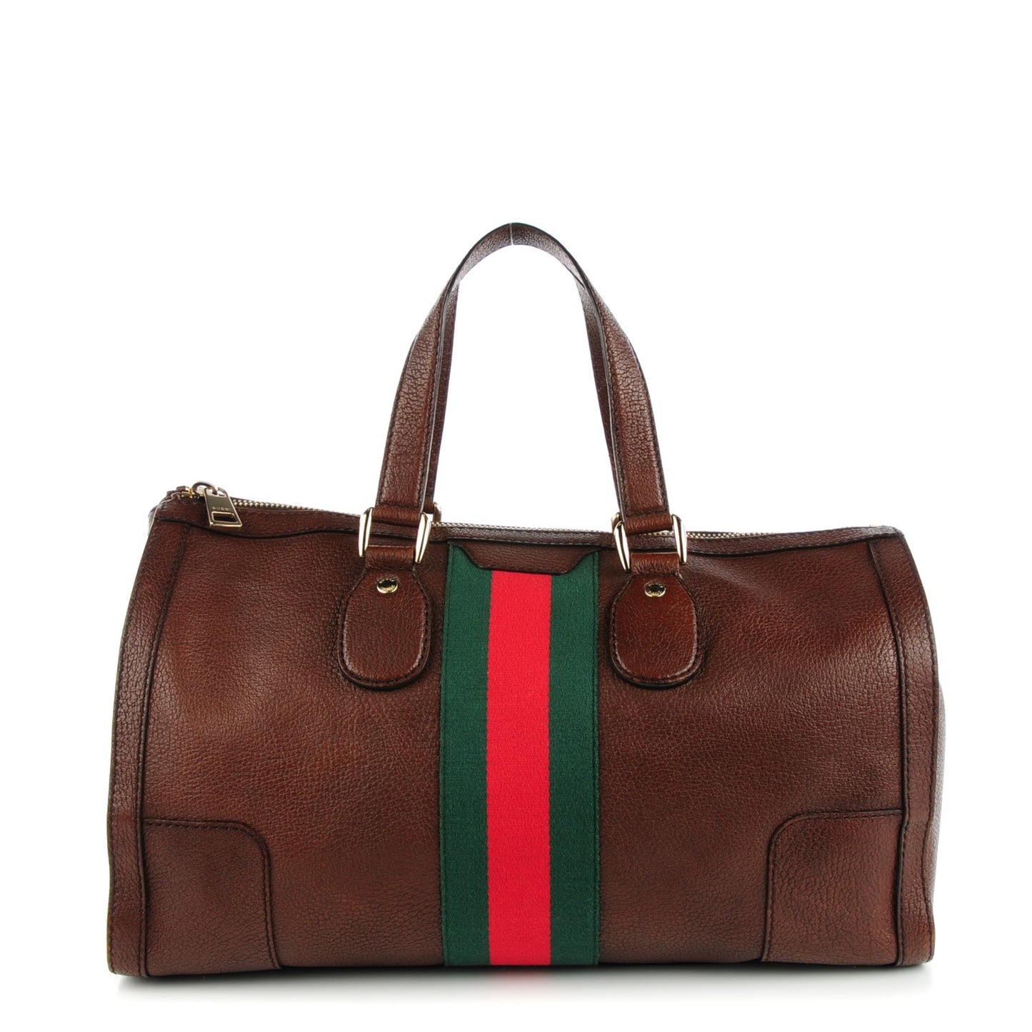 Calfskin Medium Web Seventies Tote Brown