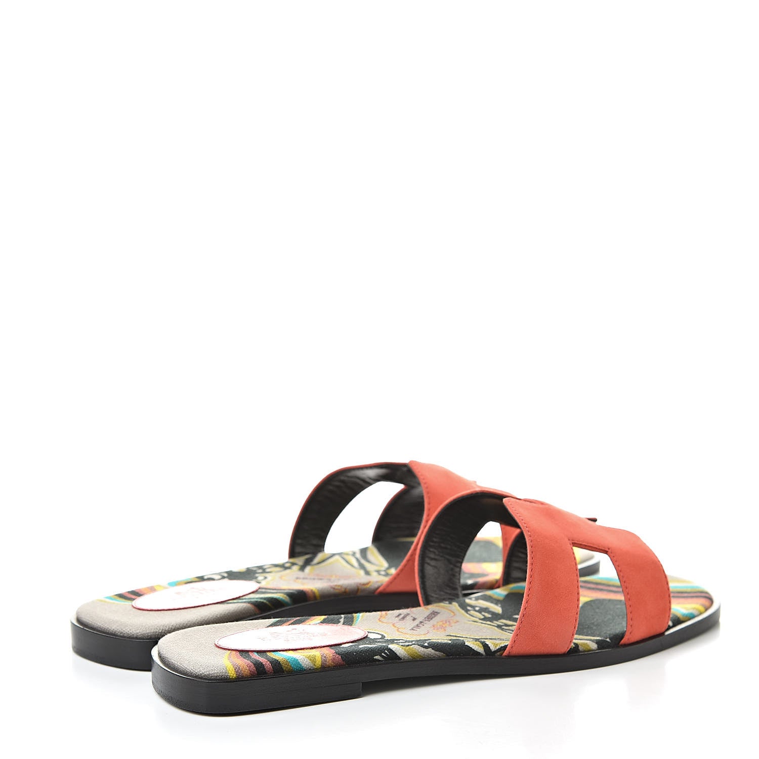Hermes Suede Goatskin Oran Sandals 40 Rouge Corail 4 of 8