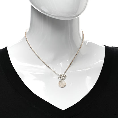 Hermes Sterling Silver Amulettes H Confettis Pendant Necklace 2 of 4