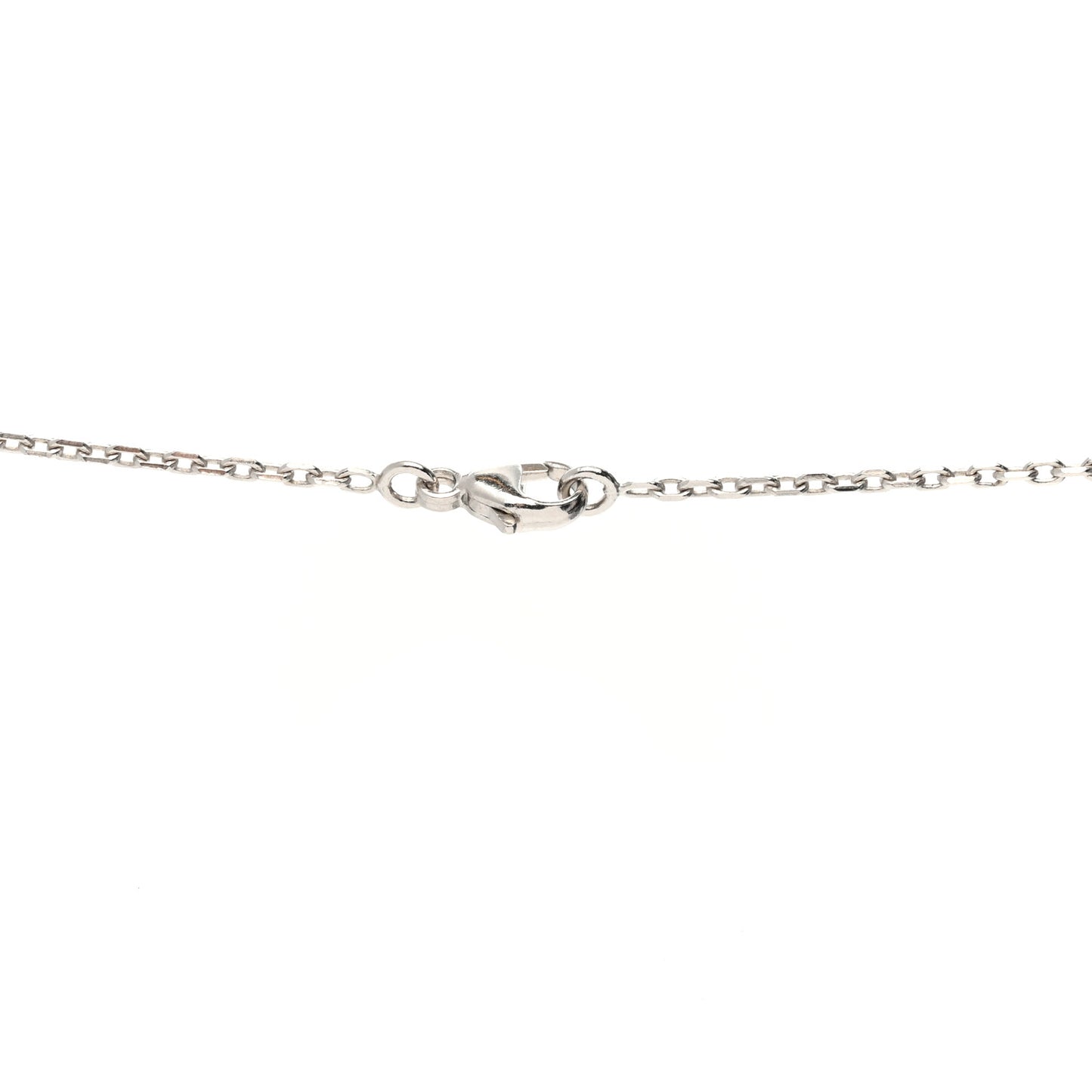 Lacquered Palladium Cage d'H Pendant Necklace Black