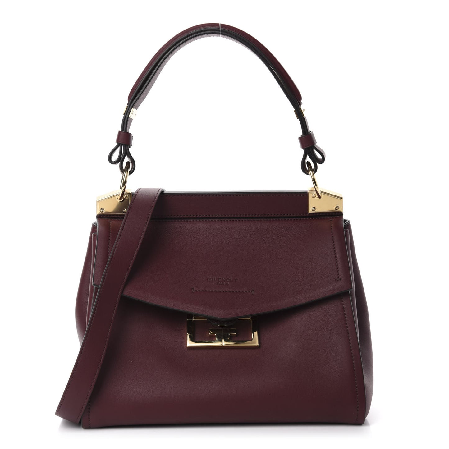 Calfskin Small Mystic Shoulder Bag Aubergine