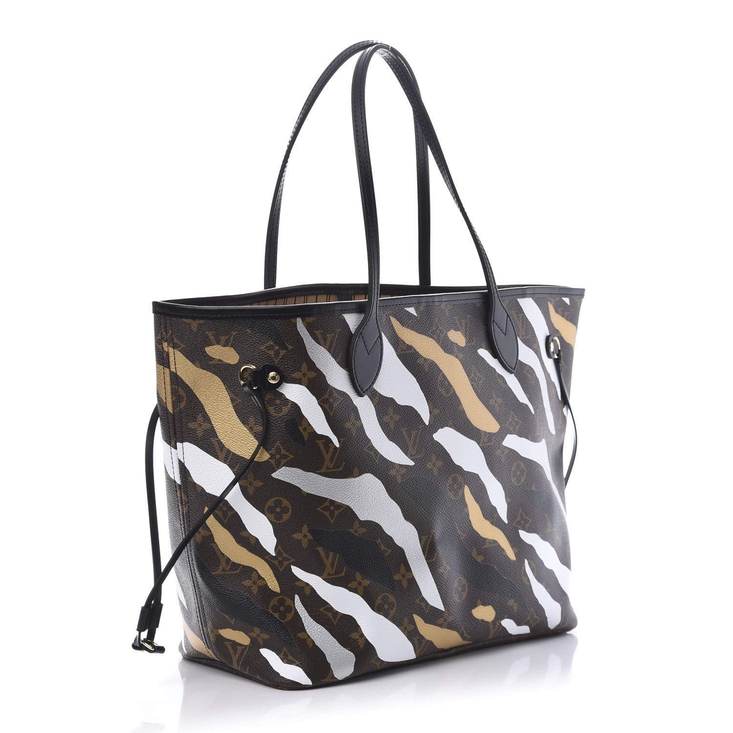 Louis Vuitton X LOL Monogram Neverfull MM Gold Silver 3 of 10