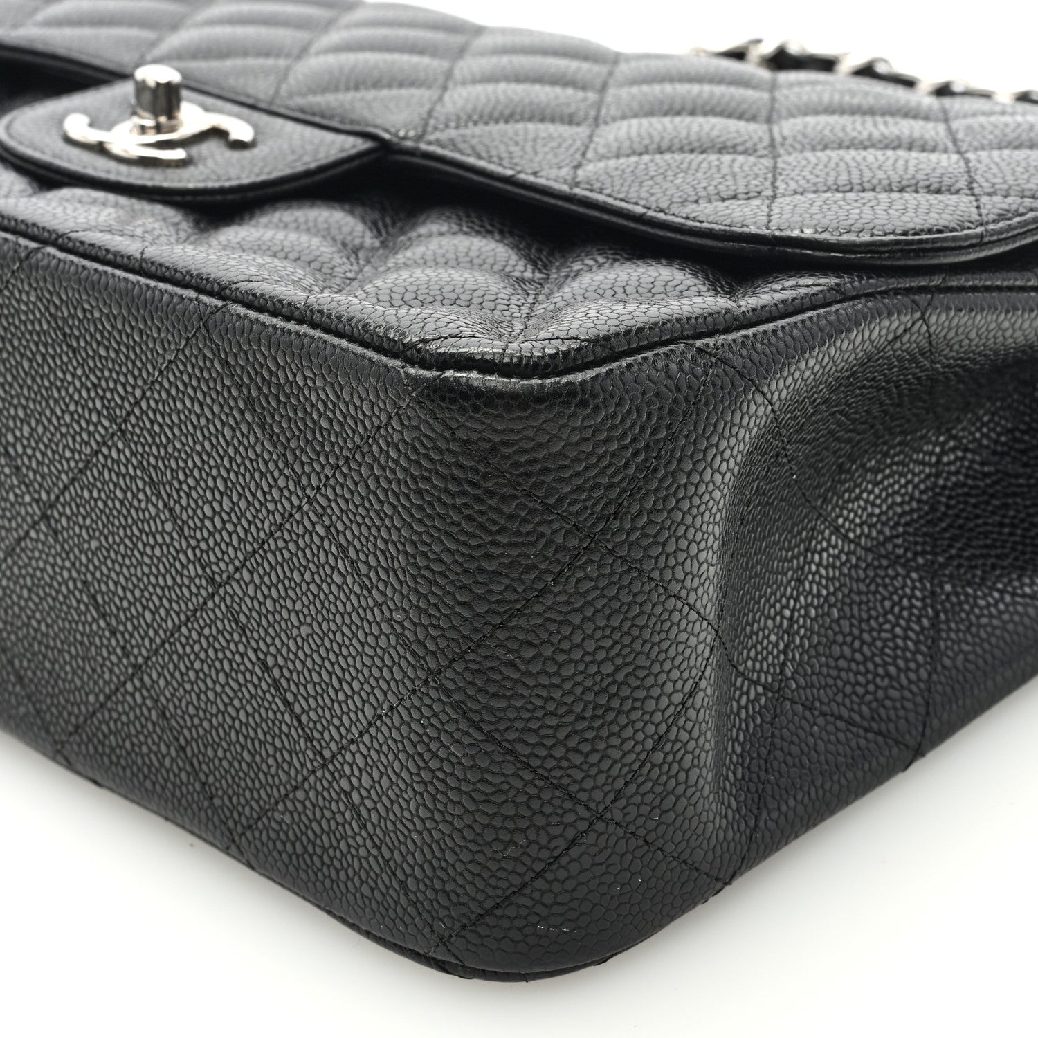 Chanel Caviar Quilted Jumbo Double Flap Black 9 of 9