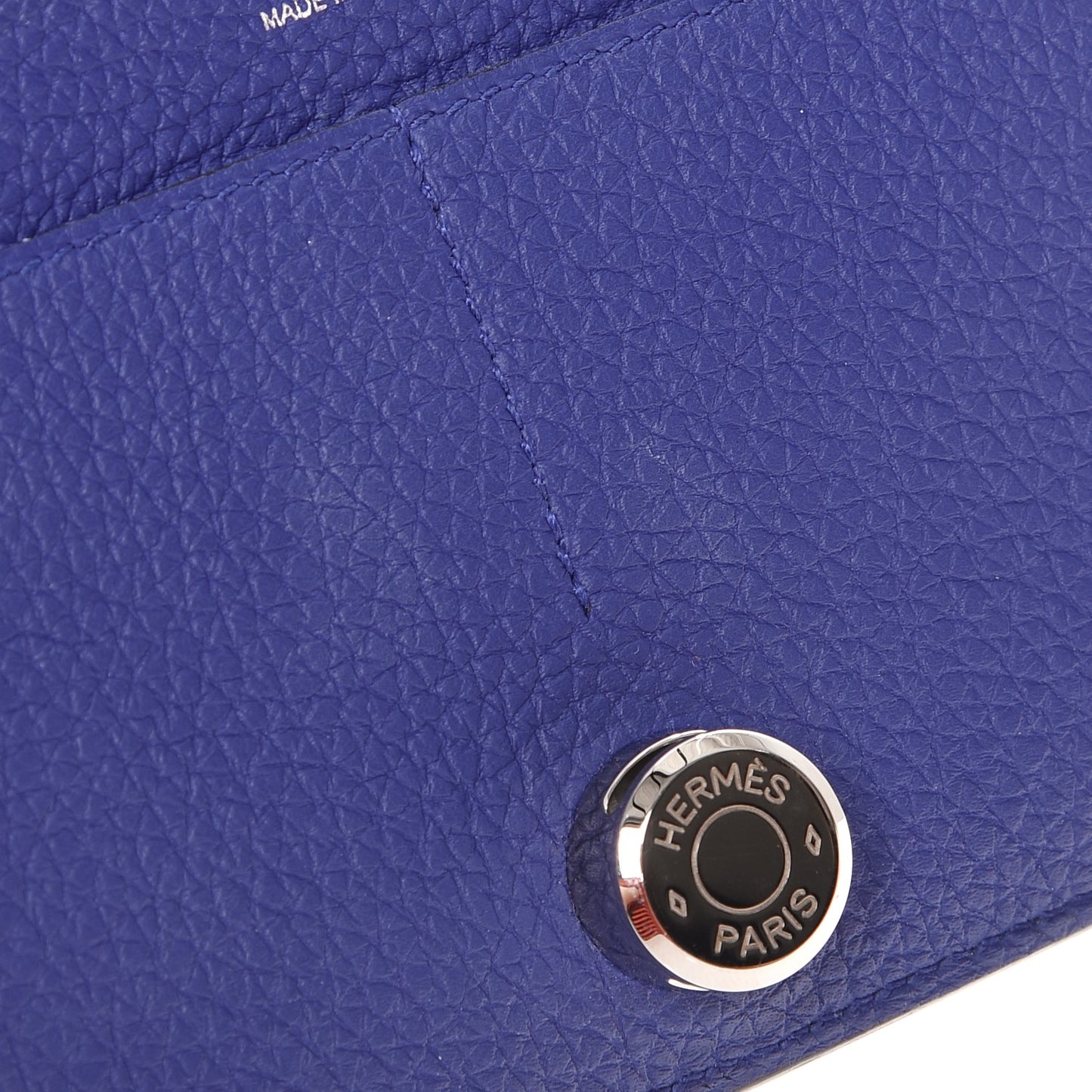 Togo Dogon Duo Wallet Bleu Electrique