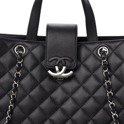 Chanel Caviar Quilted Large CC Box Shopping Tote Black 16 of 17