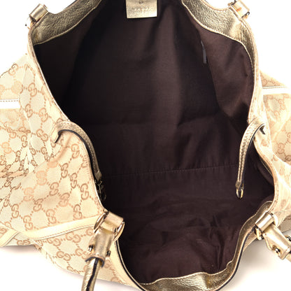 Gucci Monogram Large D Gold Hobo Metallic Gold 5 of 10