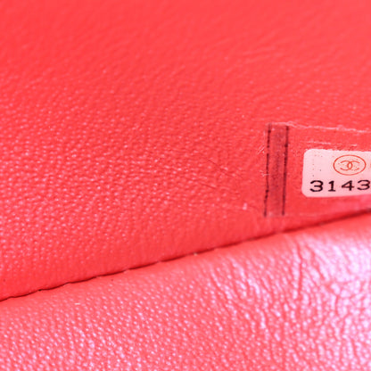 Chanel Iridescent Lambskin Quilted Mini Top Handle Rectangular Flap Red 7 of 13