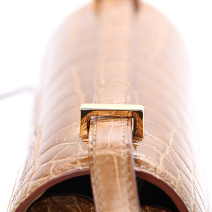 Hermes Shiny Alligator Constance 18 Tabac Camel 17 of 24