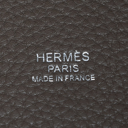Hermes Taurillon Clemence Picotin Lock 26 GM Etoupe 7 of 16