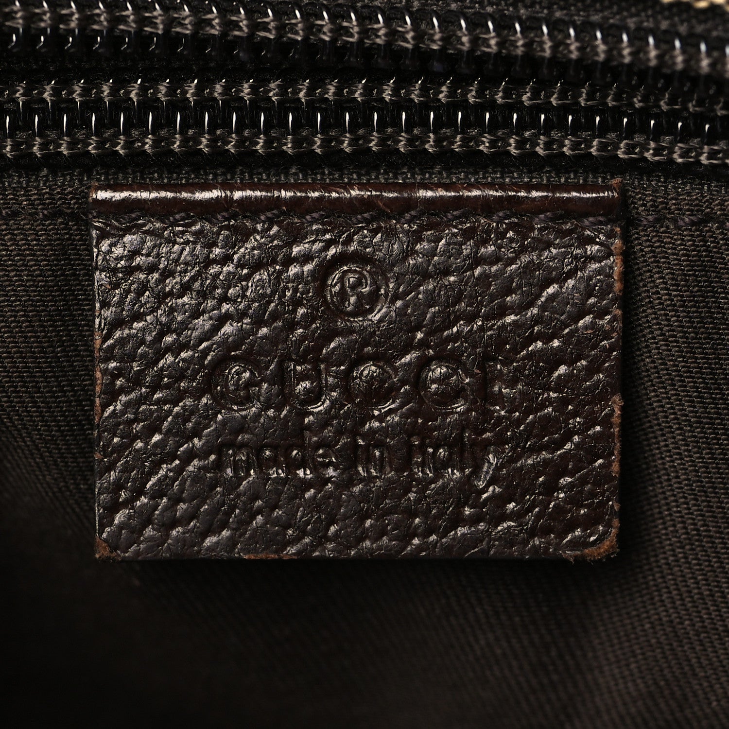 Gucci GG Monogram Medium Web Handle Bucket Tote Dark Brown 7 of 11