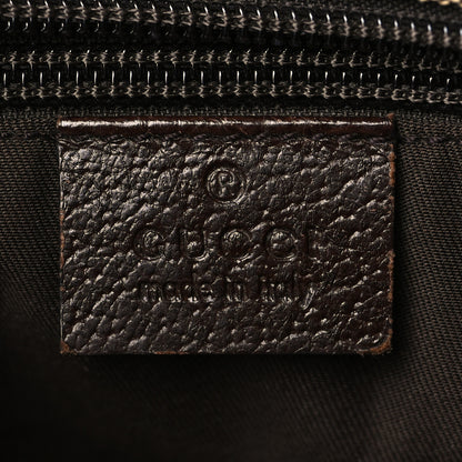 Gucci GG Monogram Medium Web Handle Bucket Tote Dark Brown 7 of 11