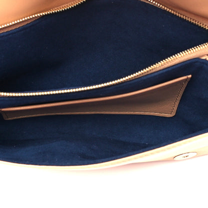 Louis Vuitton Lambskin Embossed Monogram Pochette Coussin Camel 5 of 8