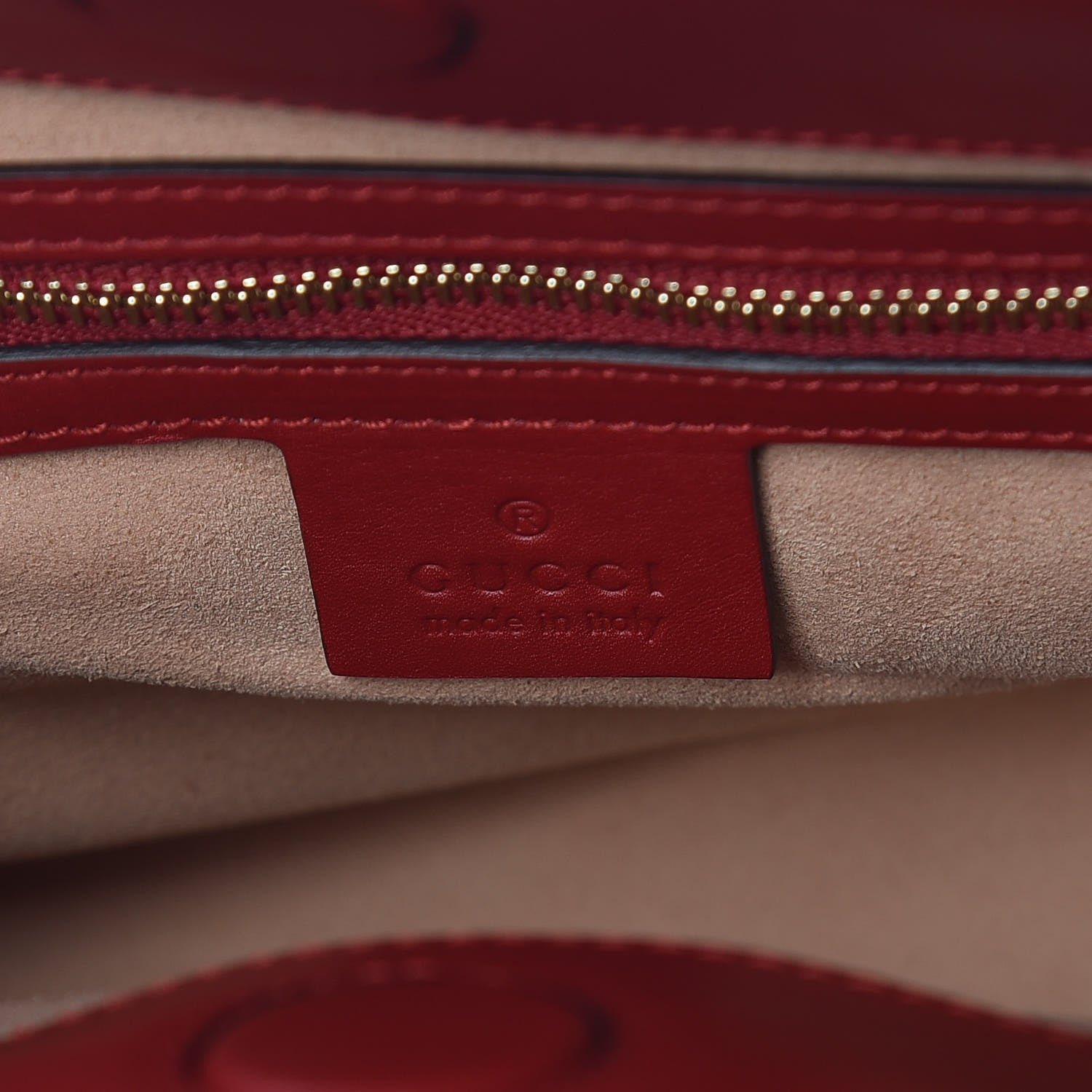 Gucci Nappa Bamboo Web Small Nymphaea Top Handle Bag Hibiscus Red 9 of 12
