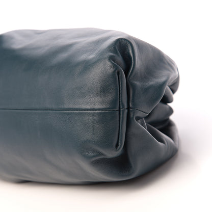 Bottega Veneta Smooth Butter Calf The Pouch Oversized Clutch Deep Blue 8 of 9