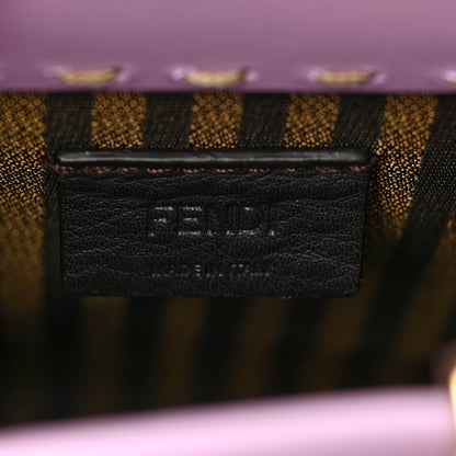 Fendi Vitello King Plexiglass Logo Embossed Mini Fendi Sunshine Shopper Tote Lavanda 6 of 8