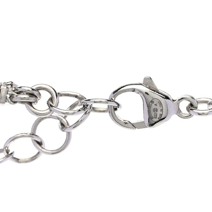Chanel Pearl Crystal CC Choker Necklace Silver White Black 5 of 6