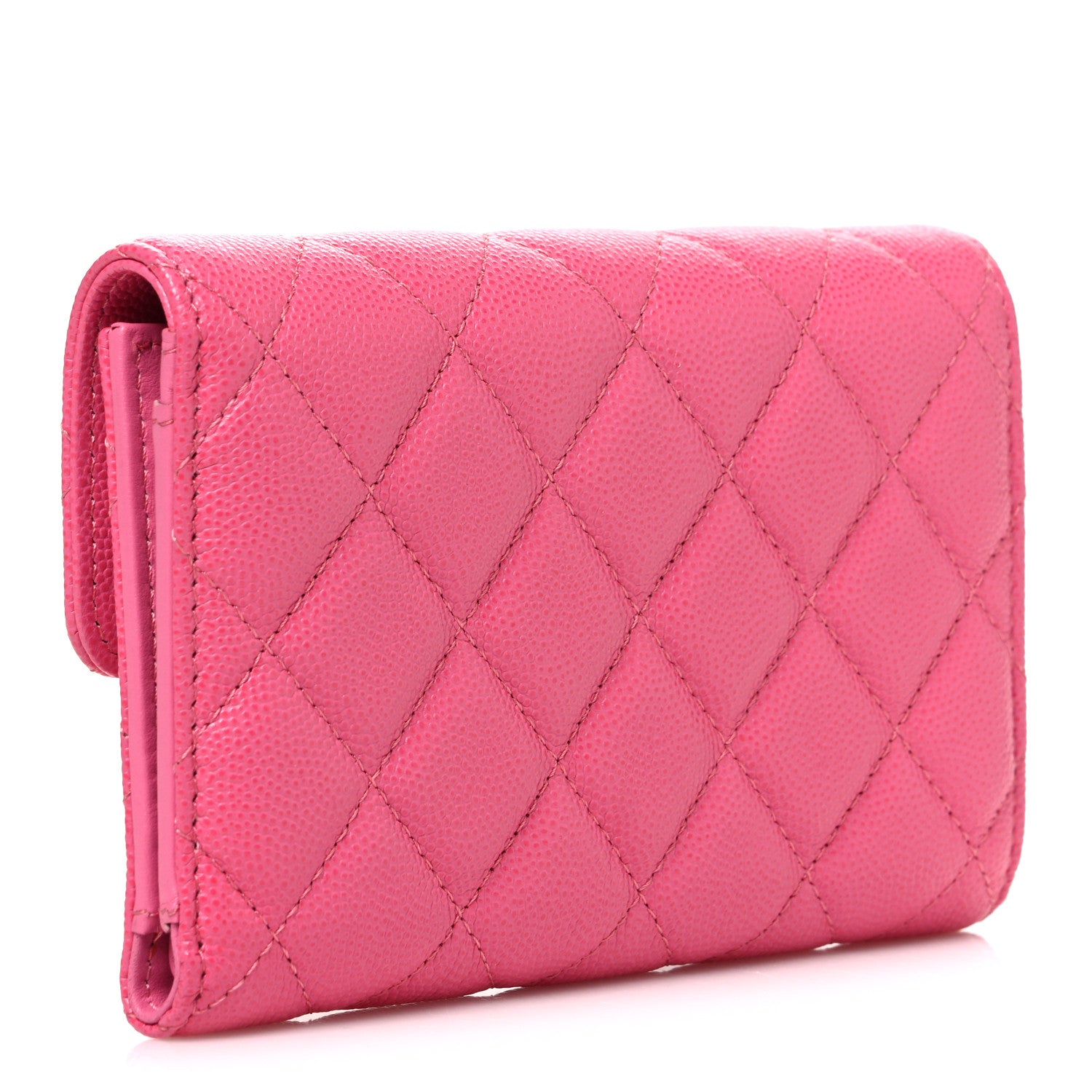 Chanel Caviar Quilted Medium Flap Wallet Pink 3 of 9