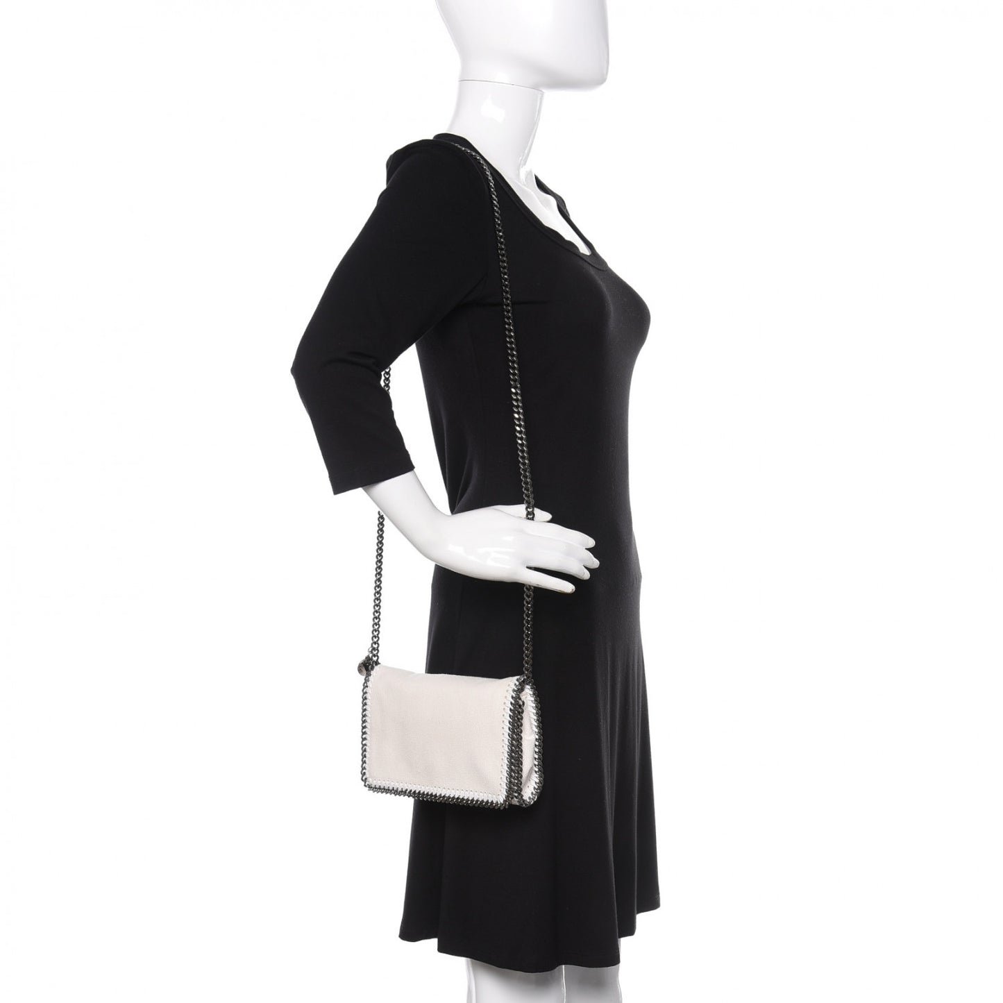 Shaggy Deer Falabella Crossbody Bag White