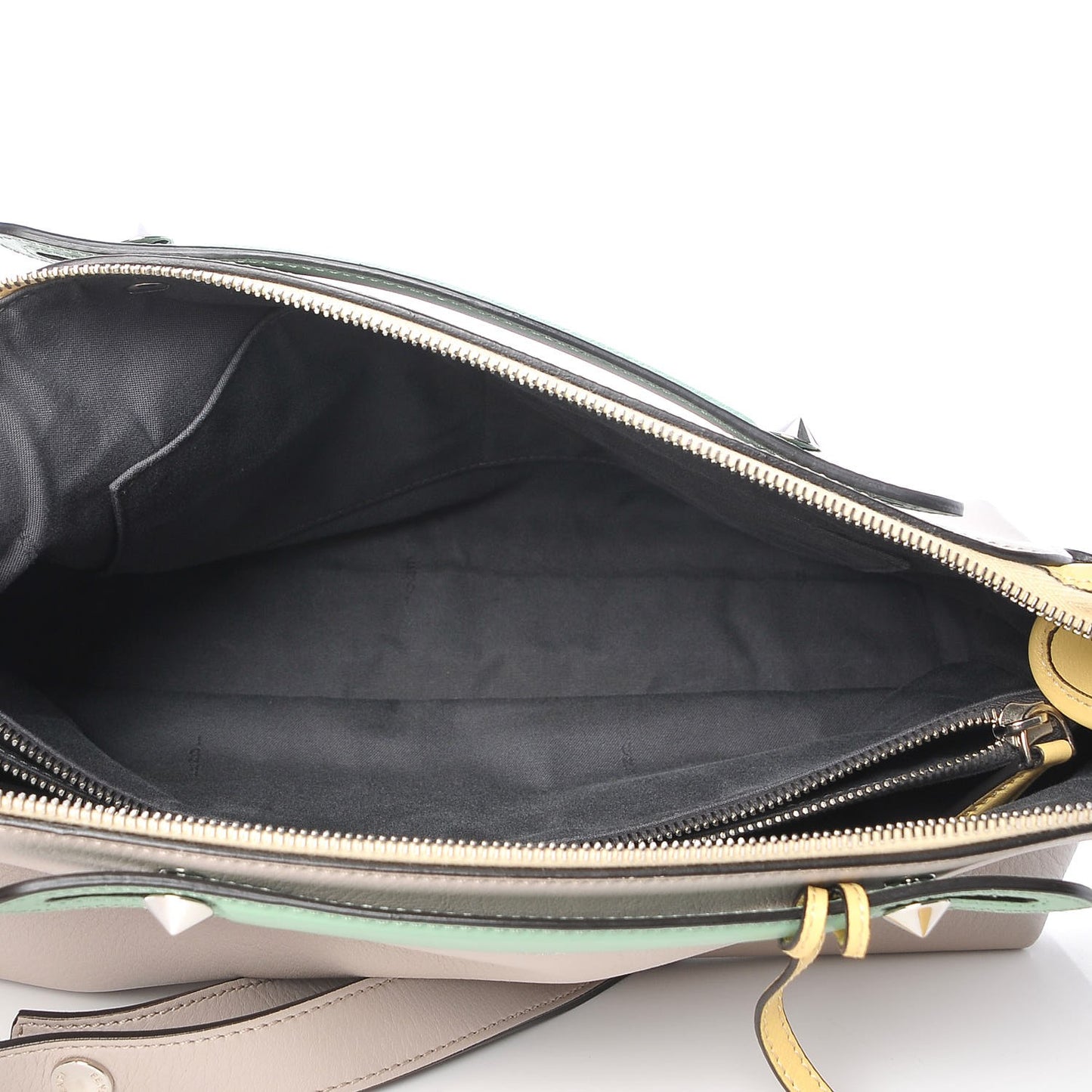 Vitello Dolce 4 Color Large By The Way Boston Bag Grigio Polvere Multicolor