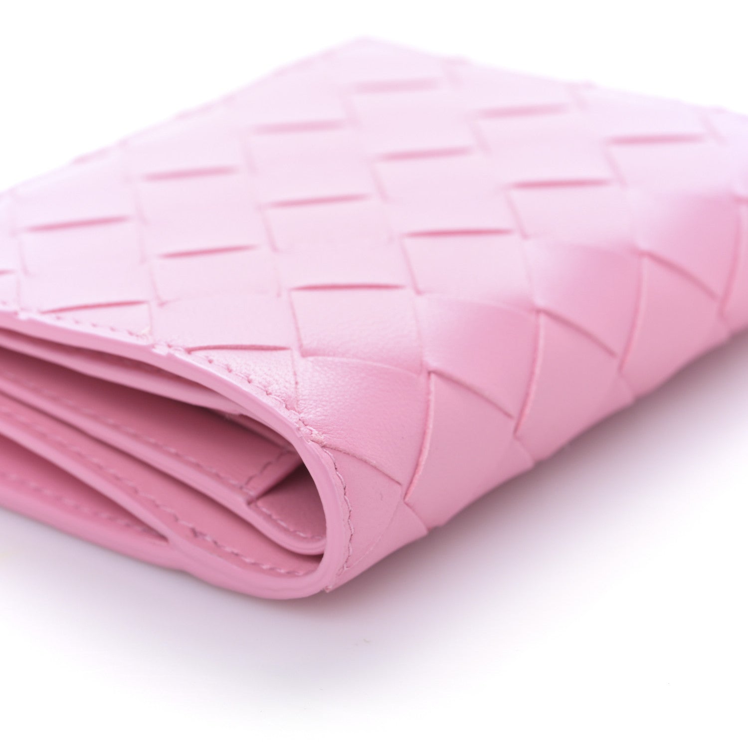 Bottega Veneta Nappa Intrecciato Cassette Bifold Zip Wallet Ribbon 8 of 9