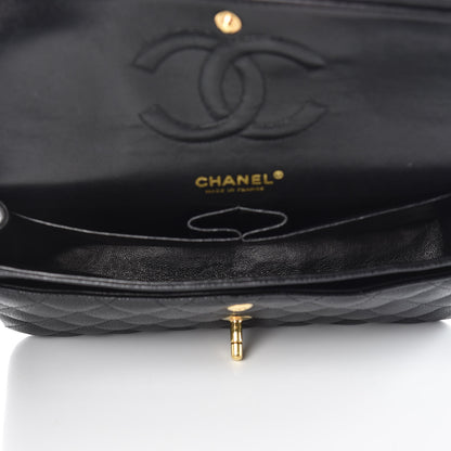 Chanel Caviar Quilted Medium Double Flap Black 5 of 10