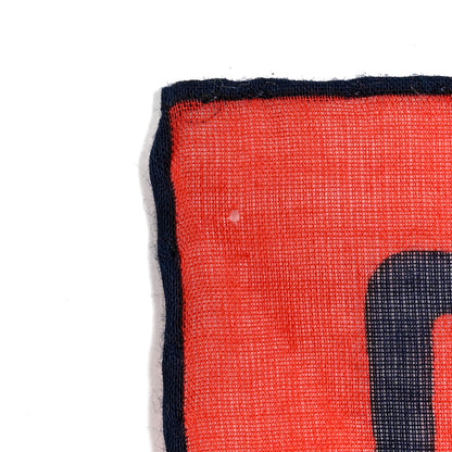 Chanel Silk Print CC Square Scarf Blue Red 4 of 5