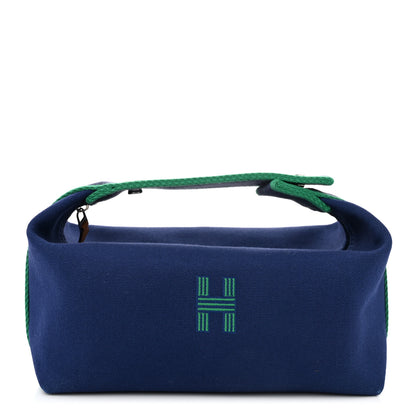 Hermes Canvas Small Bride-A-Brac Pouch Marine 1 of 12
