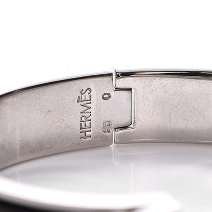 Hermes Enamel Narrow Clic Clac H Bracelet PM Black 5 of 5