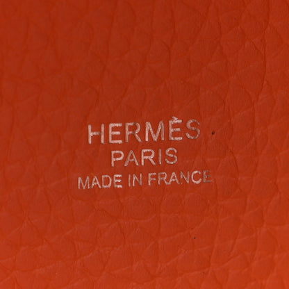 Hermes Taurillon Clemence Picotin Lock 22 MM Orange 6 of 12