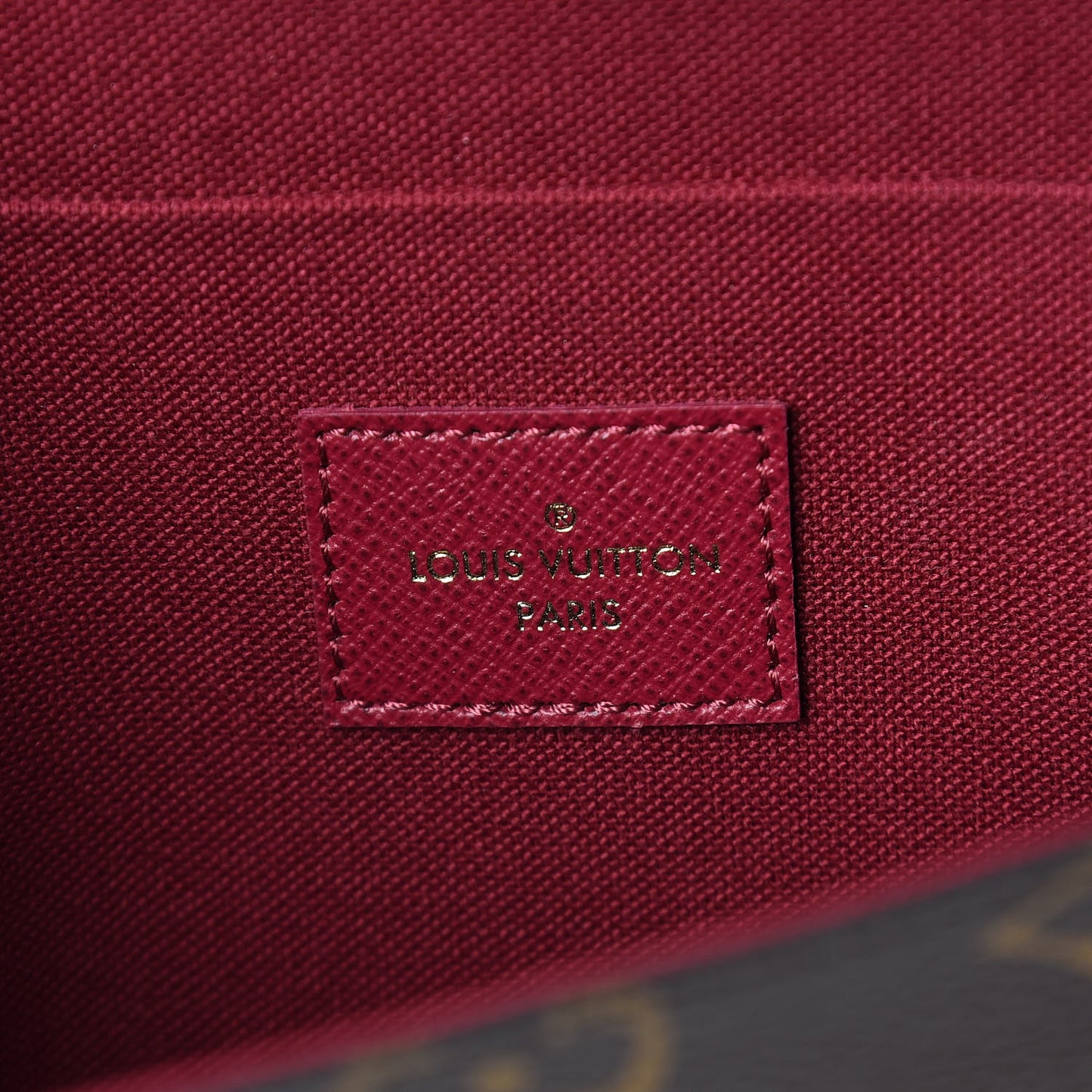 Monogram Pochette Felicie Chain Wallet Fuchsia