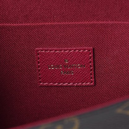 Louis Vuitton Monogram Pochette Felicie Chain Wallet Fuchsia 7 of 14