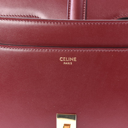 Celine Satinated Calfskin Medium 16 Top Handle Bag Light Burgundy 7 of 10