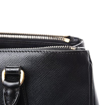 Prada Saffiano Small Galleria Double Zip Tote Black 13 of 29