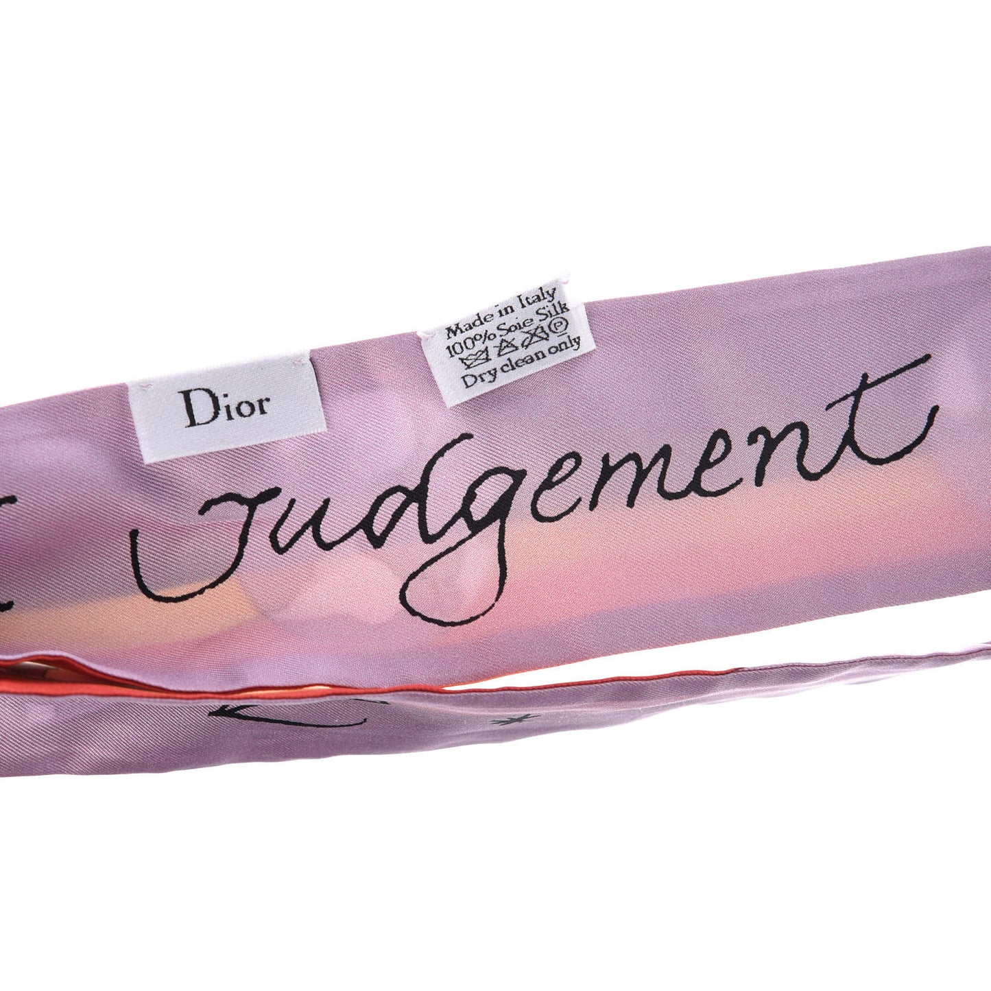 Silk Judgement Scarf Pink