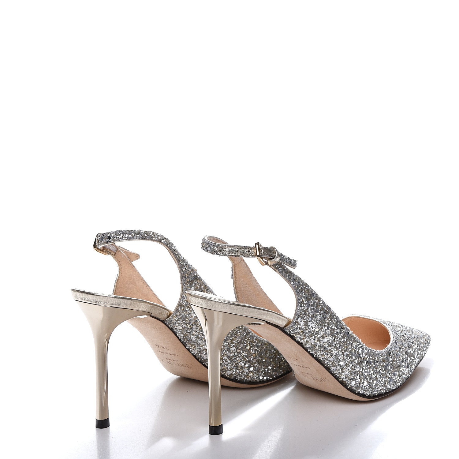 Jimmy Choo Glitter Erin 85 Slingback Pump 38.5 4 of 11