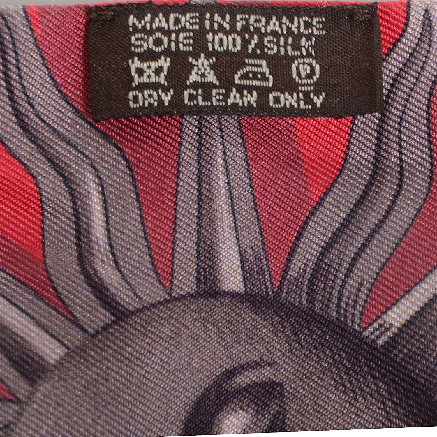Hermes Silk Astrologie Twilly Rouge Grey Vert 3 of 5