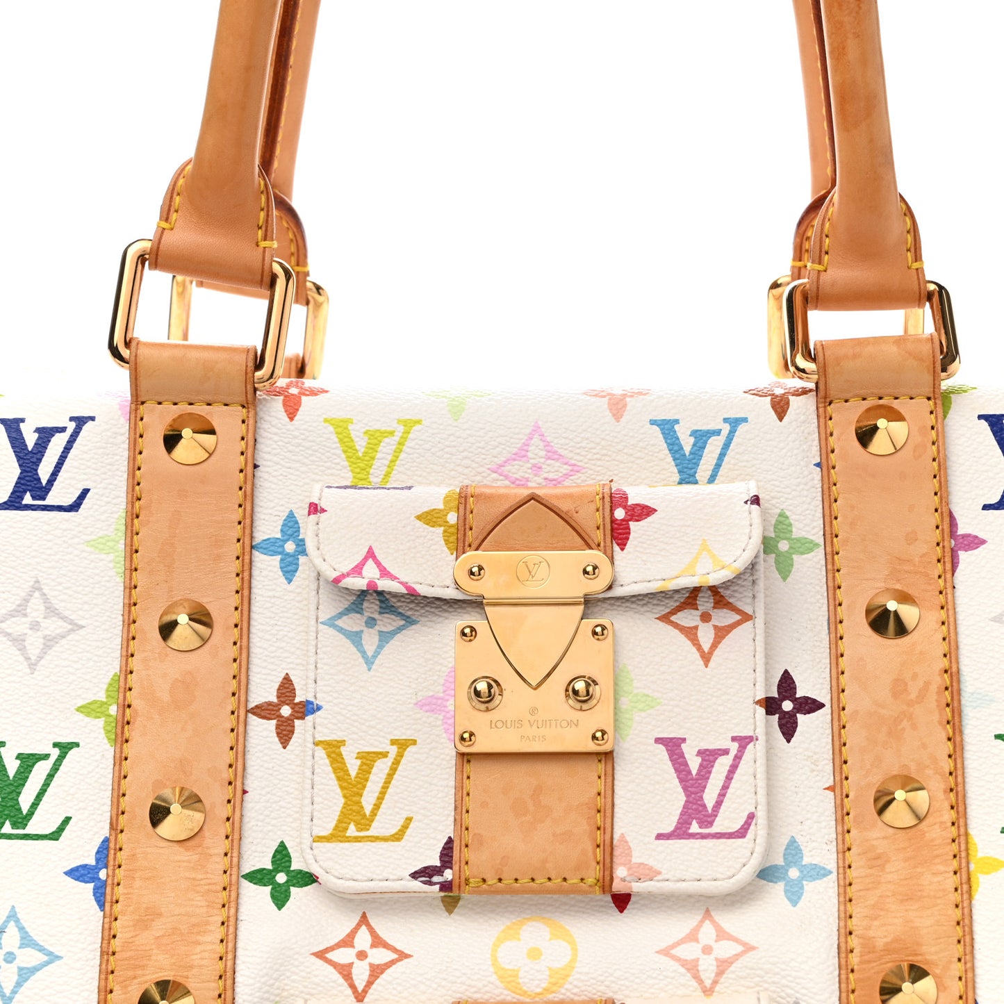 Monogram Multicolor Keepall 45 White