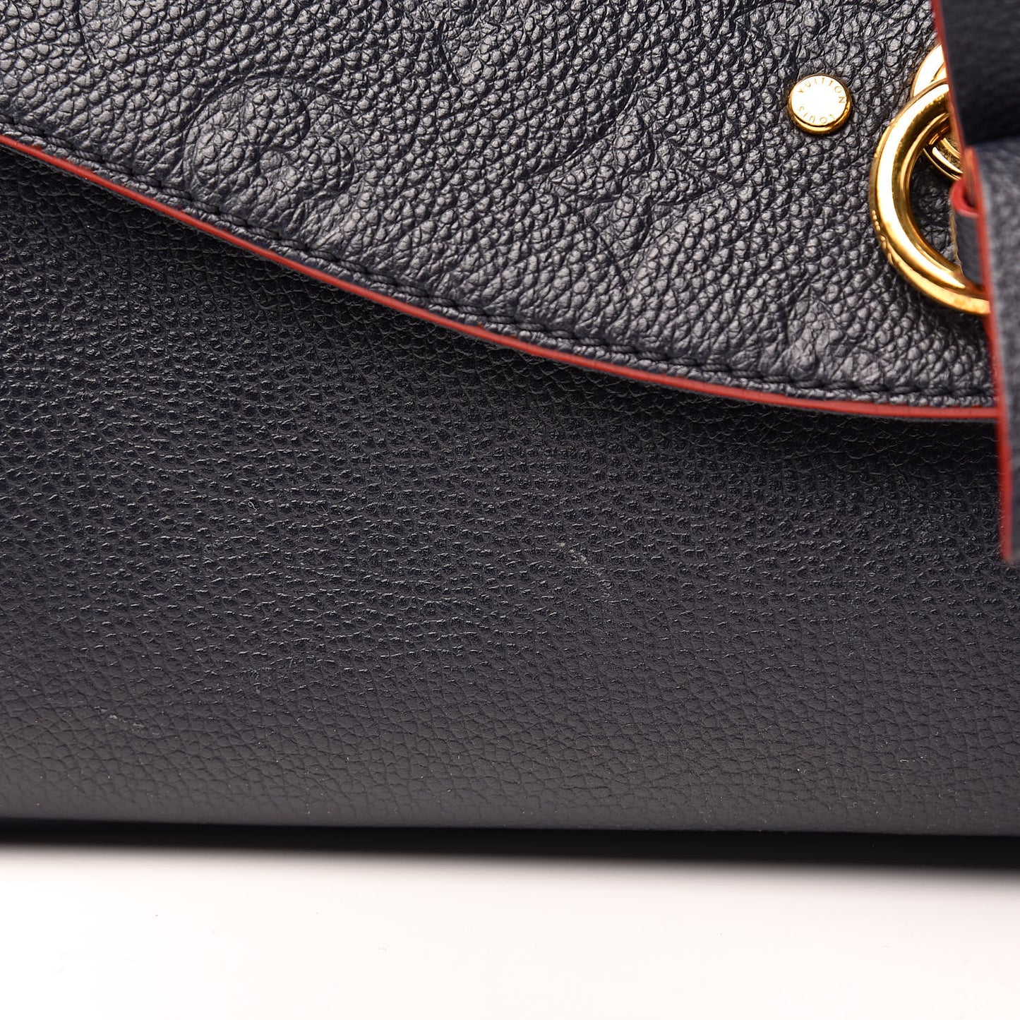 Empreinte Blanche MM Marine Rouge